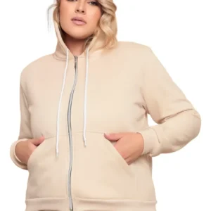 Moletom Flanelado Feminino Plus Size - Moletom Flanelado Feminino Plus Size QUIQUI