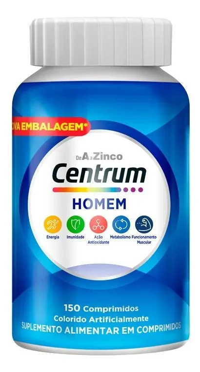 Centrum Homem Original: Desconto e Frete Grátis | Melhor Preço Centrum Homem - Centrum Homem Vitaminas de A a
