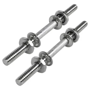 Par Barra Maciça 40cm Com Rosca Rápida Halter Musculação Cromado