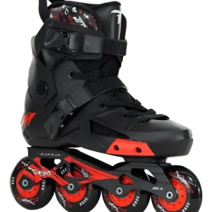 Patins Inline Freestyle Traxart Revolt Preto/preto + Brinde