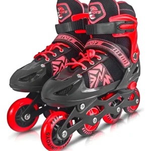 Patins Infantil 4 Rodas - Patins Infantil Unitoys Vermelho 4 Rodas