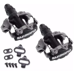 Pedal Shimano Pd-m520 Mtb Preto Com Tacos C/ Nf