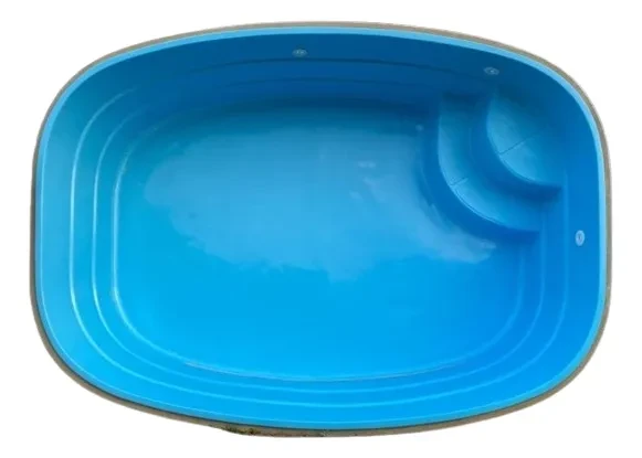 Piscina de Fibra 3.20x2.30x0.80 Marbella New Romana | Frete Grátis piscina de fibra 3.20x2.30x0.80 - Piscina de Fibra Marbella New Romana