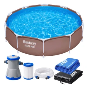 Piscina Estrutural Bestway - Piscina Estrutural Bestway Deluxe 4.678L