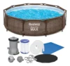 piscina estrutural 4678l - Piscina Estrutural 4.678l Deluxe Rattan Bestway