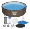 piscina estrutural - Piscina Estrutural Bestway Deluxe 9.150L