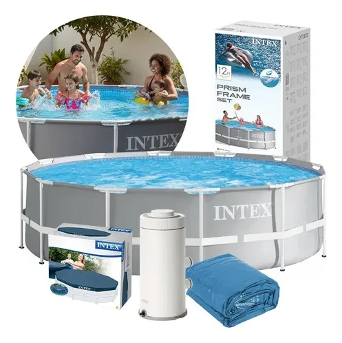 Piscina Intex 6.503 Litros Prism Estrutural Original com Frete Grátis piscina Intex - Piscina Intex 6.503 Litros Prism Estrutural
