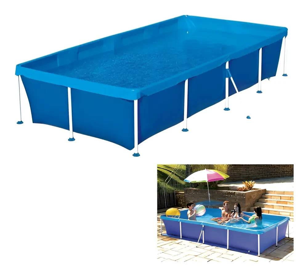 Piscina Retangular Mor Azul 3000 Litros: Oferta Imperdível + Frete Grátis piscina estruturada - Piscina Retangular Mor Azul