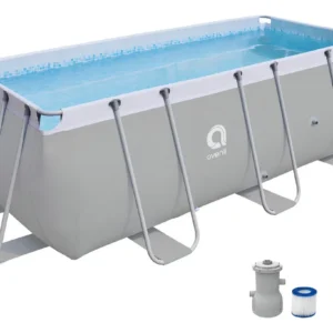 piscina retangular 7800 litros - Piscina Retangular 7800 Litros Avenli Cinza