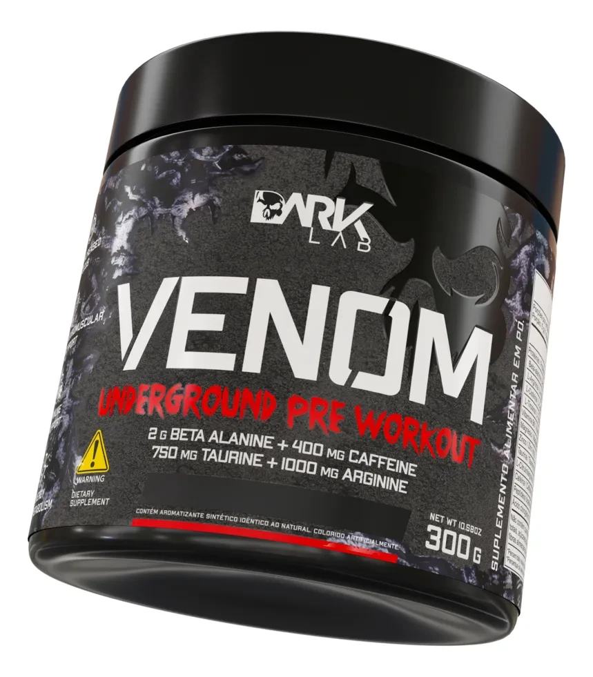 Pre Treino Venom Underground 300g Limão Dark Lab Pre Treino Venom Underground 300g Limão Dark Lab