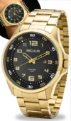 Relógio Seculus Masculino Dourado - Relógio Masculino Seculus Analógico Dourado 44011gpsvda3