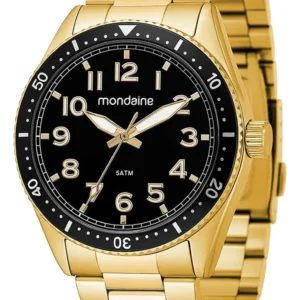 Relógio Mondaine Masculino - Relógio Mondaine Masculino Analógico Dourado