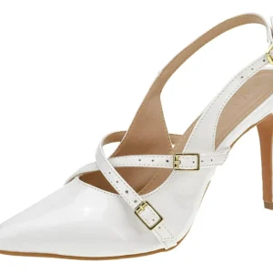 Scarpin branco - Sapato Feminino Scarpin Shekinah Salto Fino