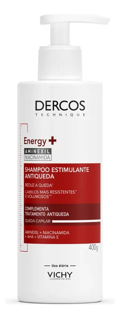 Shampoo Antiqueda Dercos Vichy Energy+ 400g: Frete Grátis e Melhor Preço! shampoo antiqueda - Shampoo Dercos Vichy