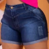 Short Jeans Plus Size - Short Jeans Stillger Jeans Cintura Alta