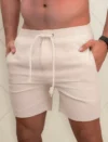 Short masculino linho - Short Masculino AJ Store Mauricinho Premium