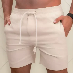 Short masculino linho - Short Masculino AJ Store Mauricinho Premium