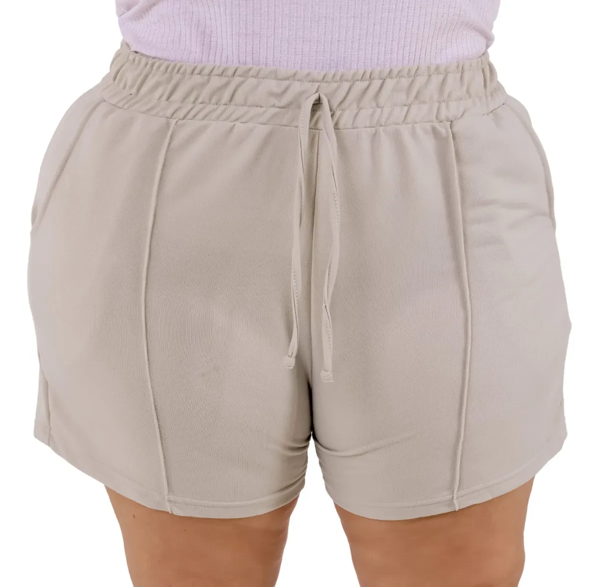 Short Plus Size Moletinho com Bolso: Conforto e Estilo para o Verão! short plus size - Short Plus Size IMPÉRIO 22 MODA