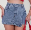 shorts saia jeans feminino - Shorts Saia Jeans Feminino NB JEANS