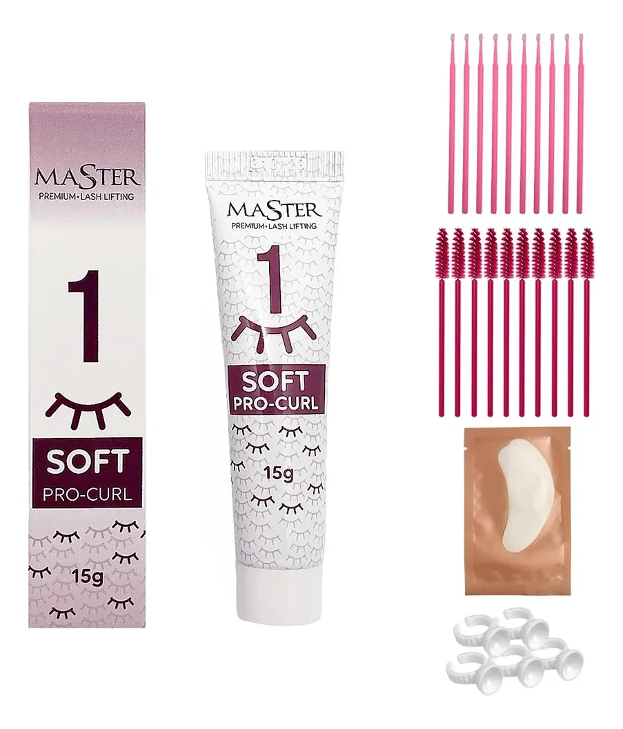 Master Soft Pro Curl Passo 1 Lash Lifting 15g - Curvatura Perfeita e Duradoura lash lifting passo 1 - Soft Master Pro Curl Passo 1