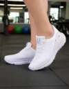 Tênis Branco Feminino - Tênis Branco AMAKDSNS Caminhada Esportivo