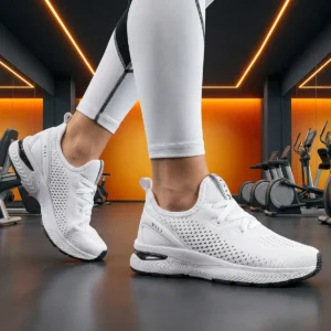 Tênis Branco Feminino - Tênis Branco Feminino Vili Para Caminhada