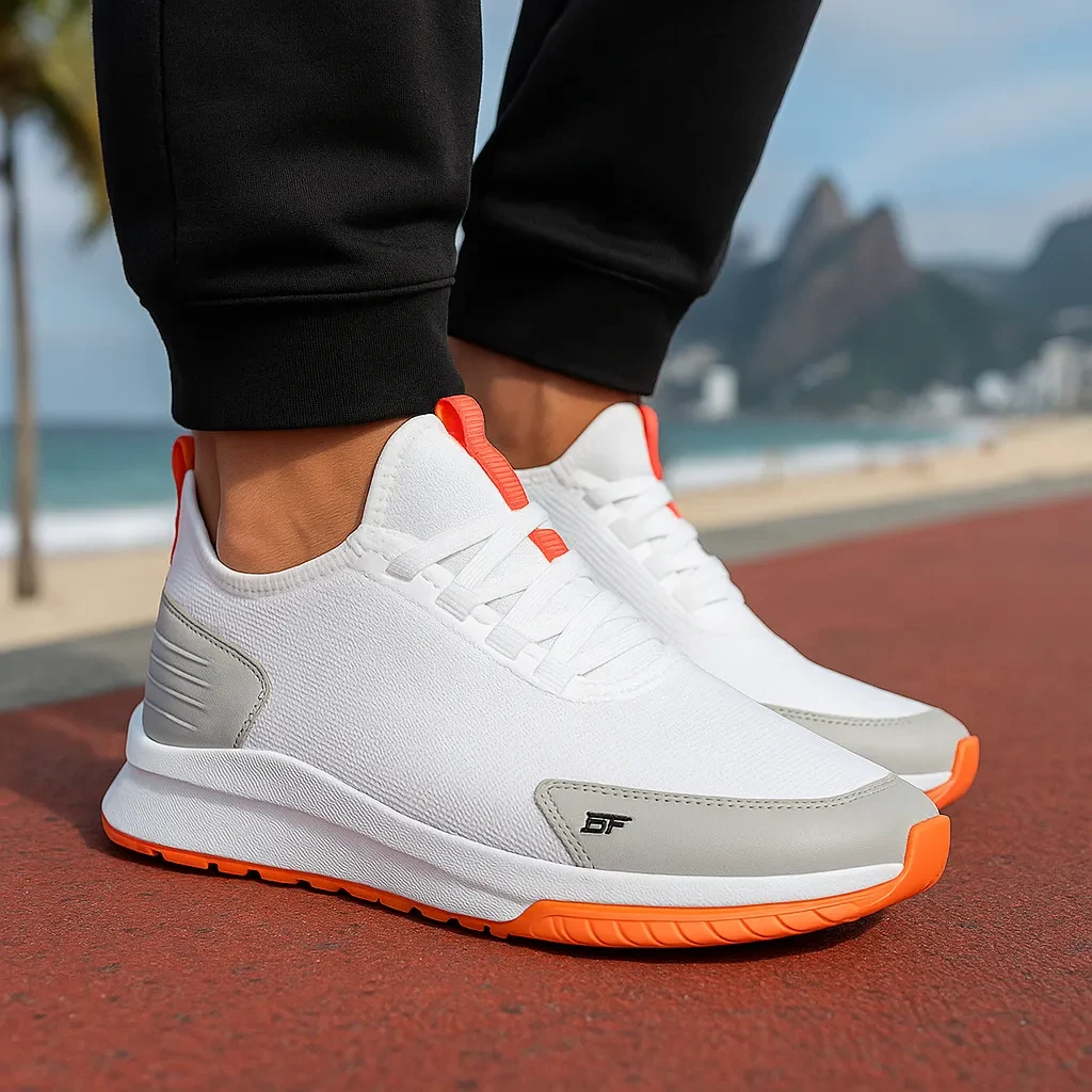 Tênis Branco Masculino BF Shoes: Oferta + Conforto para Treinos e Dia a Dia Tênis Branco Masculino - Tênis Branco Masculino BF Shoes Promoção