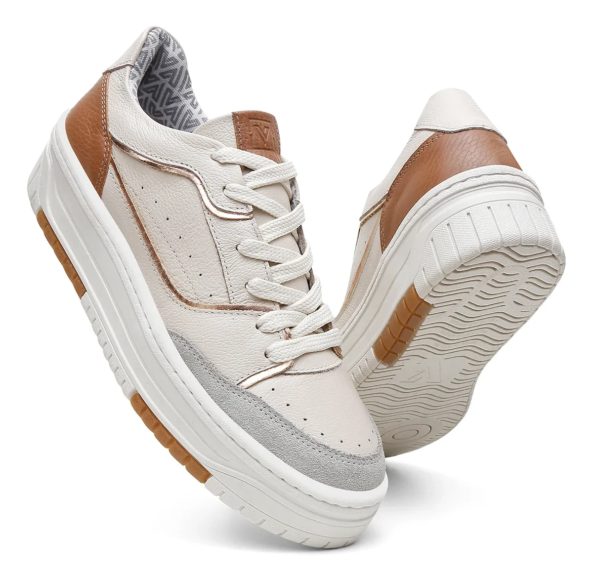 Tênis Feminino Vittal Snearkes Aura Chunky Confort - Original e Promoção Tênis Feminino Vittal - Tênis Feminino Vittal Snearkes Blogueira Aura