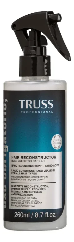 TRUSS Uso Obrigatório Spray Reconstrutor 260ml: Desconto + Frete Grátis e Pronta Entrega TRUSS Uso Obrigatório - TRUSS Uso Obrigatório - Reconstrutor 260ml