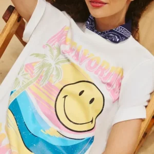 T-shirt Oversized Smiley - T-shirt Oversized Estampa Smiley My Favorite