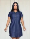 vestido chemise jeans - Vestido Chemise Jeans Taue Jeans