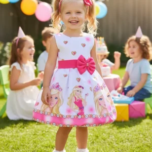 vestido barbie - Vestido Barbie Pequenos Encantos Baby Festa