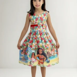 Vestido Infantil Estampado - Vestido Menina Infantil Estampado Princesa Laço