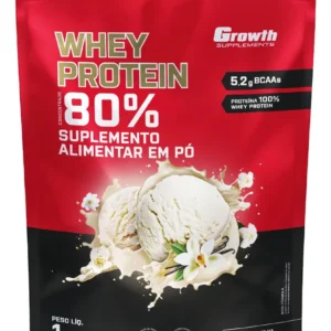 Whey Protein 1kg - Whey Protein Concentrado 1kg Growth Supplements