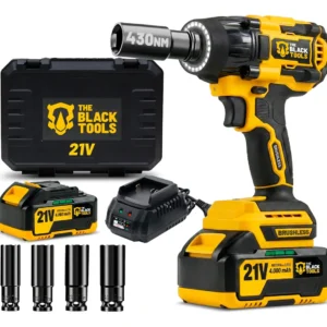 Chave De Impacto Parafusadeira A Bateria 21v 1/2 Pol 2400 Rpm Bivolt Com Acessórios E Maleta Tb21iy The Black Tools