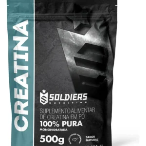 Creatina Monohidratada 500g Soldiers Nutrition 100% Pura Importada Alta Performance Músculo Treino
