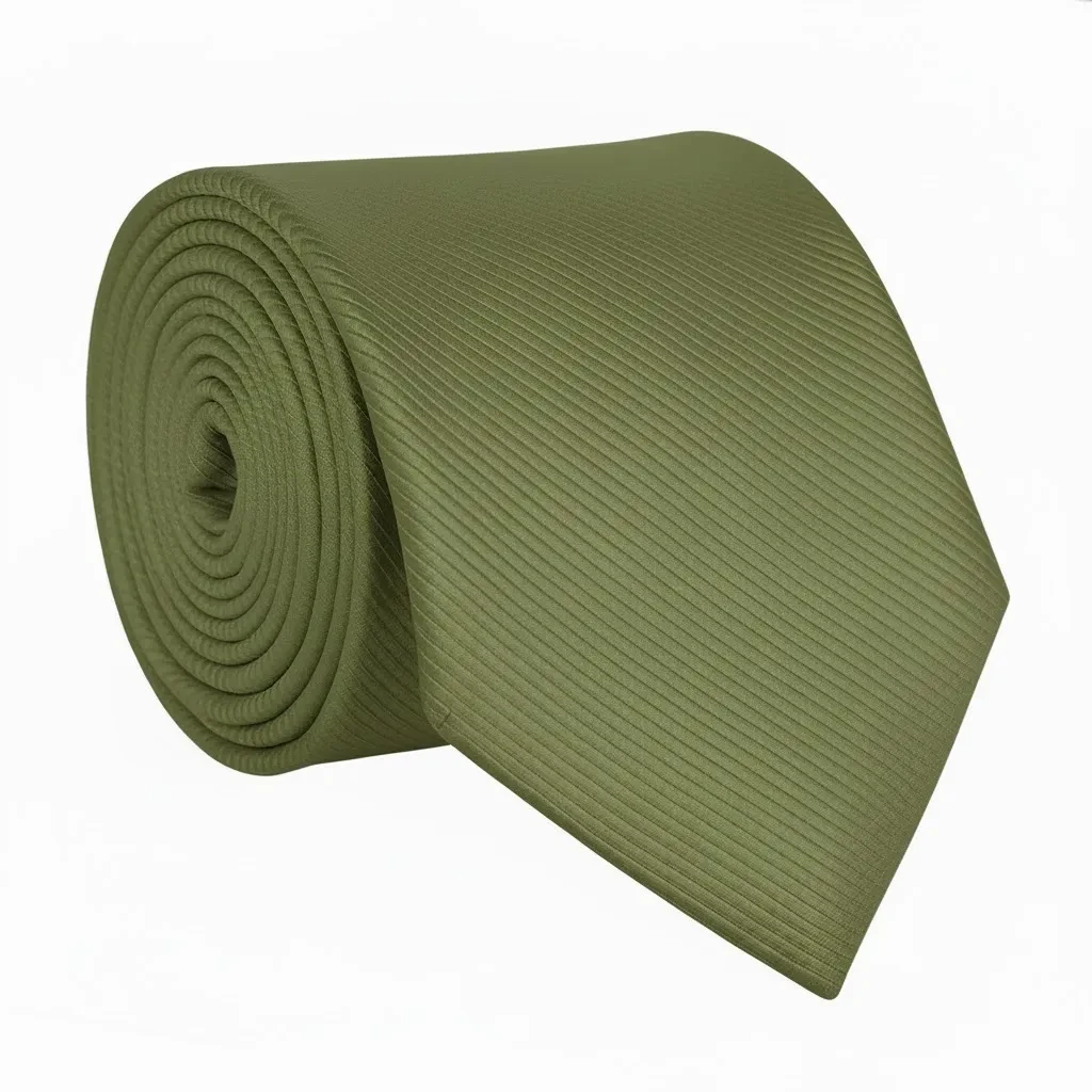 Gravata Verde Oliva Claro: Elegância Premium Loren Lobo - Frete Grátis gravata verde oliva - Gravata Tradicional Loren Lobo Verde Oliva