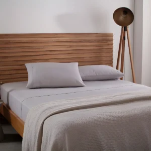 Jogo De Cama Casal Buddemeyer Cotton Essential Cor Cinza-003