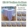 toalha de mesa oxford - Kit 10 Toalhas De Mesa Oxford