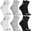 meias puma cano medio - Kit 6 Pares Meias Puma Cano