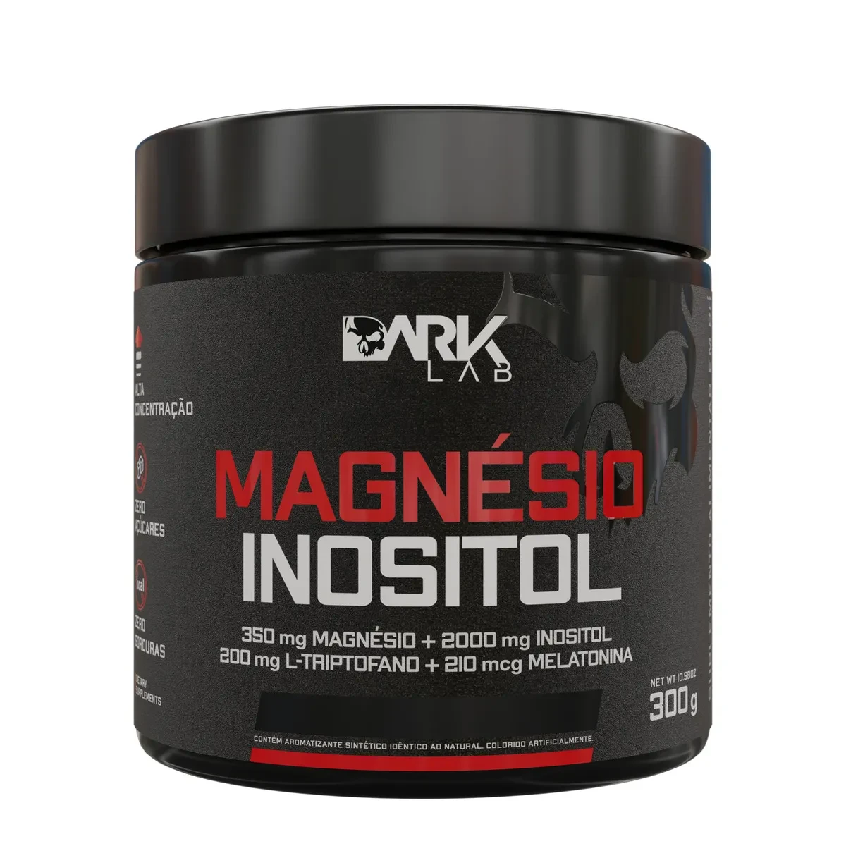 Magnésio Inositol Dark Lab Limão: Sono Profundo + Melhor Preço Magnésio Inositol Dark Lab - Magnésio E Inositol Taurina Melatonina 300g