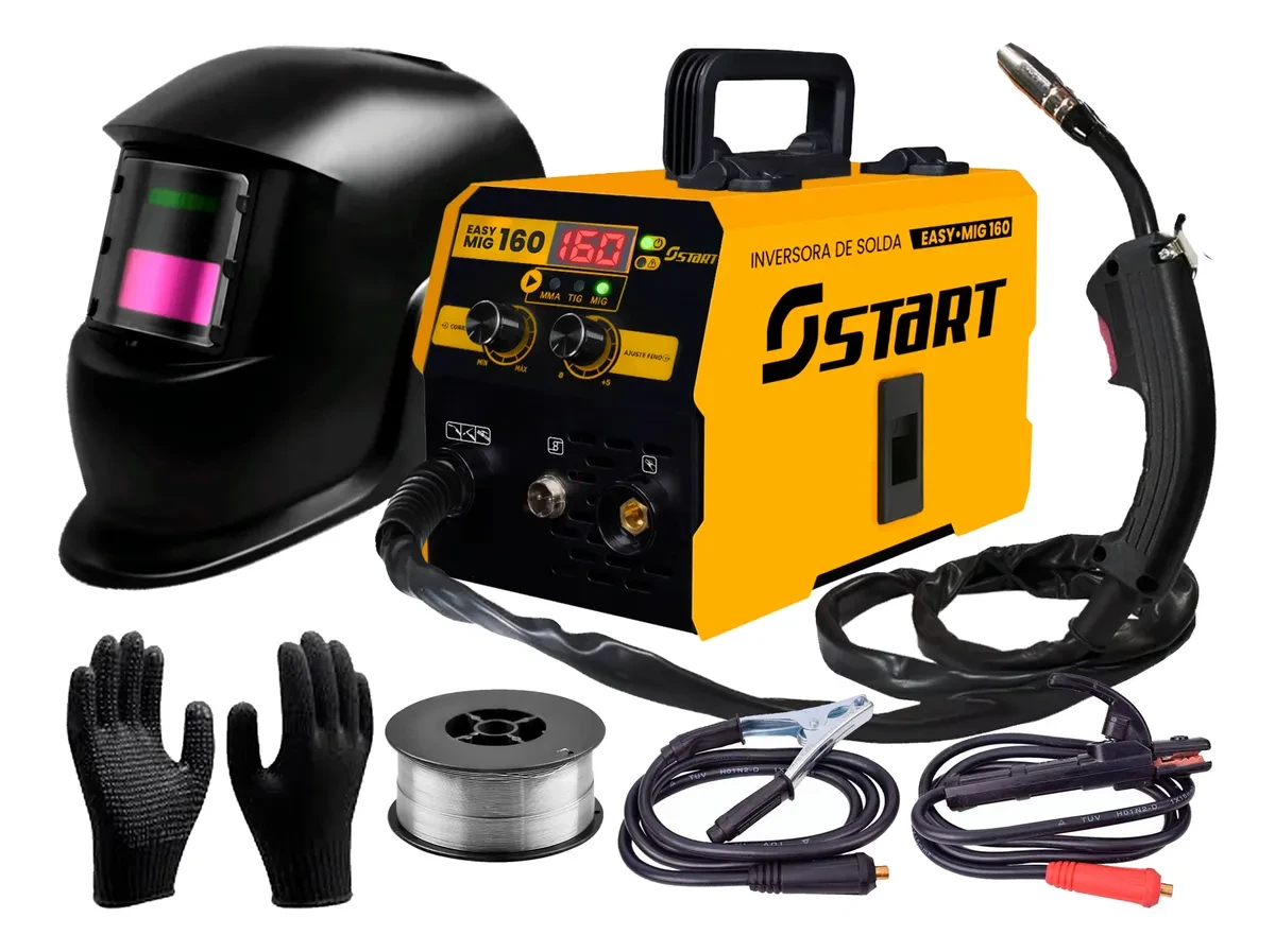 ???? Máquina de Solda MIG 160A Start Easy: Desconto + Frete Grátis e Oferta Imperdível! ???? Máquina de Solda MIG 160A - Máquina Inversora Start Easy Mig 160A