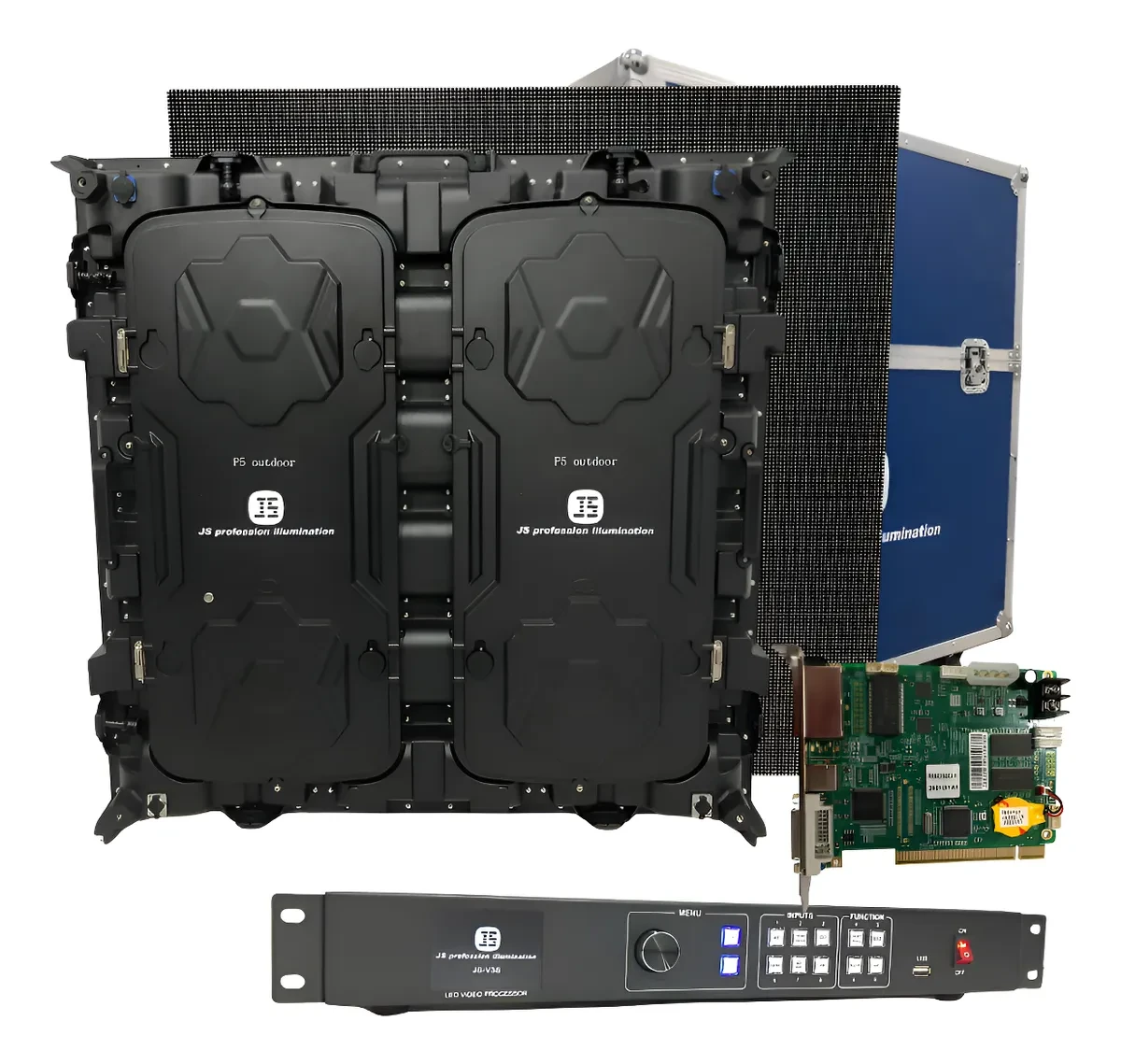 Painel de LED 3mx2m Completo para Eventos com Frete Grátis e Melhor Preço Painel de LED - Painel de LED 3mx2m JS Professsion