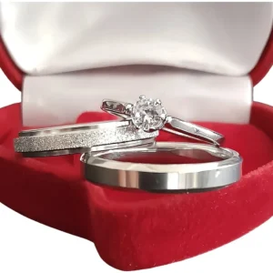 alianças de compromisso - Par Alianças Aliança Compromisso Aço 4mm