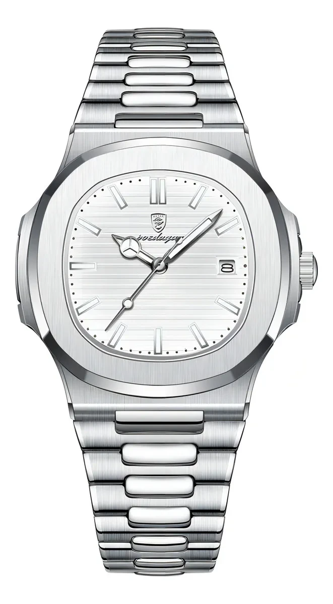 Relógio Poedagar Luminoso Clássico Aço Inox Original - Melhor Preço! relógio Poedagar - Relógio Luminoso Clássico Poedagar