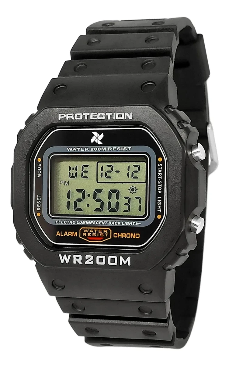 Relógio Digital Masculino Tezet GP 519: Original Á Prova D'água relógio digital masculino - Relógio Masculino Digital Tezet GP 519