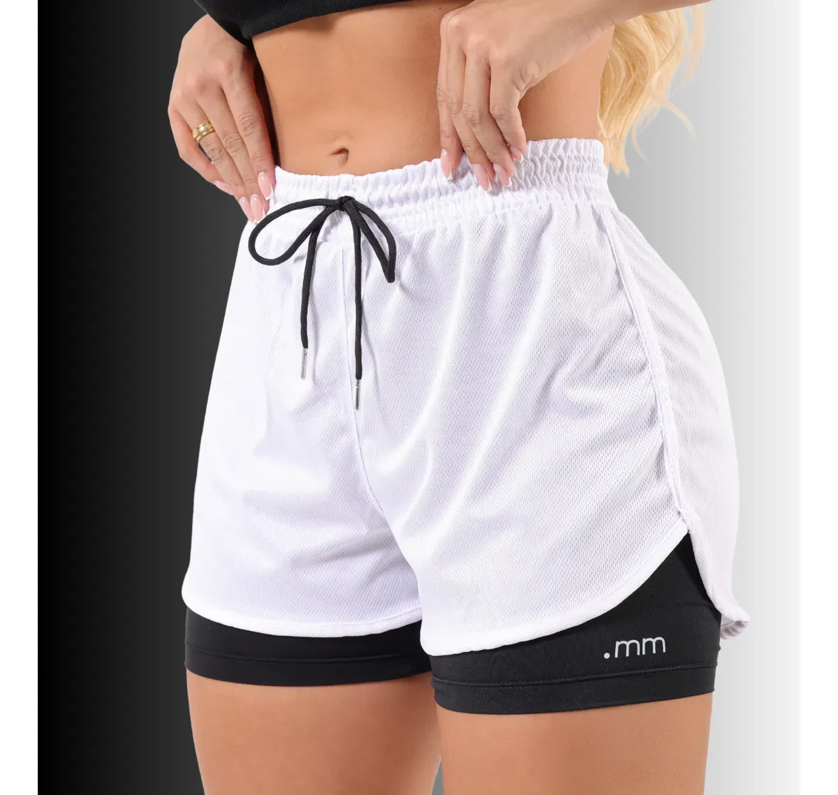 Short Duplo Academia .mm: O Melhor Preço e Frete Grátis! short feminino academia - Short Duplo .mm Academia Feminino