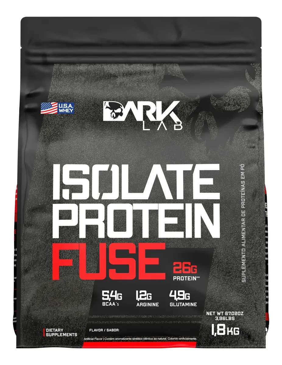 Isolate Protein Fuse Dark Lab: Melhor Whey Protein com Sabor Chocolate Isolate Protein Fuse - Isolate Protein Fuse Dark Lab Chocolate