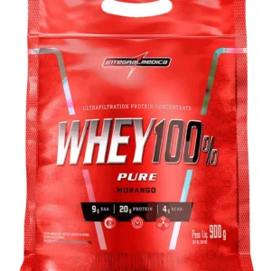 Whey 100% Pure Morango - Whey 100% Pure Morango Integralmedica