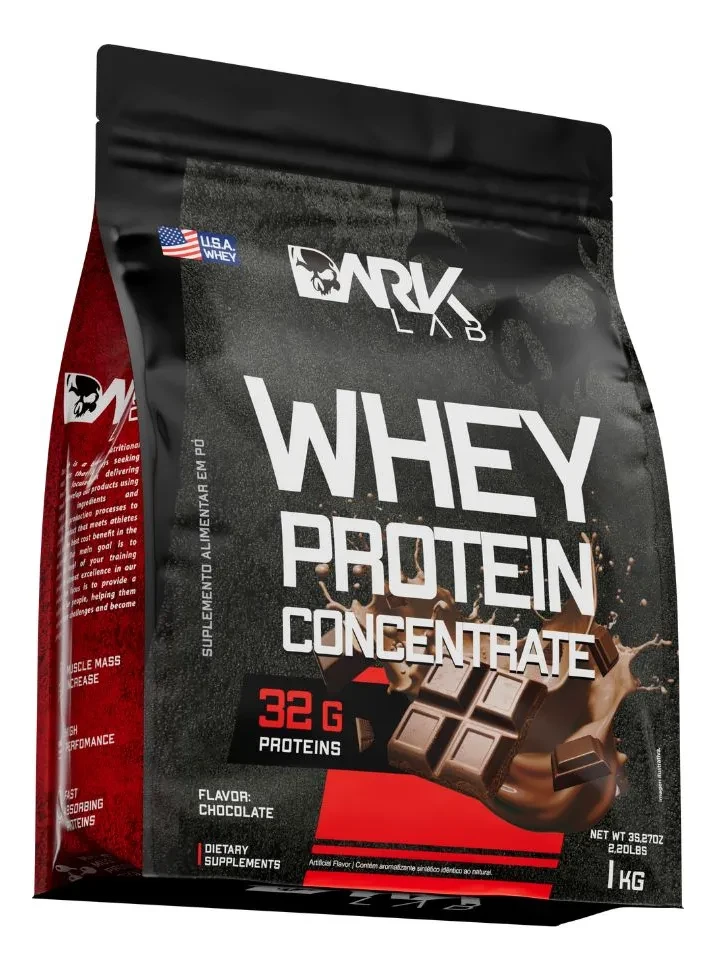 Melhor Whey Protein 1kg Chocolate Dark Lab Original com Frete Grátis Whey Protein 1kg - Whey Protein Concentrada Dark Lab Chocolate